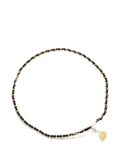 Pre-owned Chanel 1986-1988 Coco Mark Chain Belt In Gold