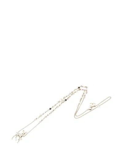 Pre-owned Chanel 1986-1988 Coco Mark Necklace In Gold