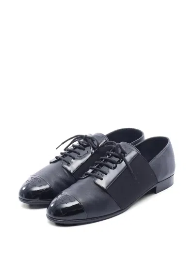 Pre-owned Chanel 1986-1988 Coco Mark Shoes In Black