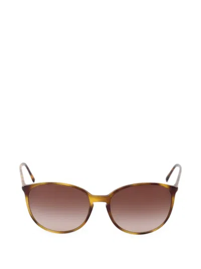 Pre-owned Chanel 1986-1988 Coco Mark Sunglasses In Brown