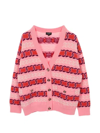 Pre-owned Chanel 1986-1988 Coco Mark Sweater In Pink