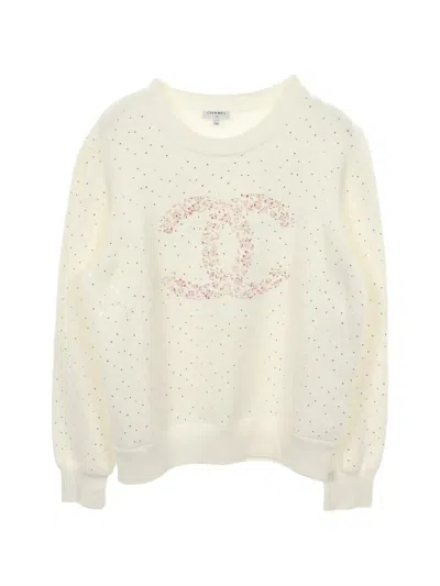 Pre-owned Chanel 1986-1988 Coco Mark Sweatshirt In Neutral
