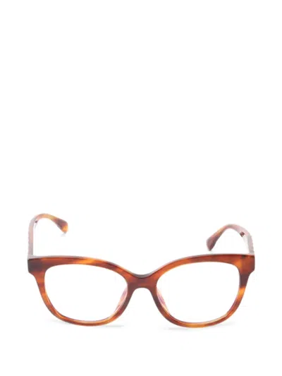 Pre-owned Chanel 1986-1988 Coco Mark Wellington Glasses In Brown