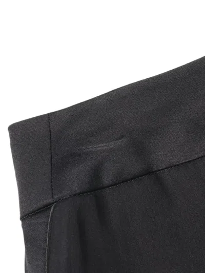 Pre-owned Chanel 1986-1988 Cocomark Button Skirt In Black
