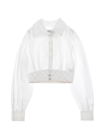 Pre-owned Chanel 1986-1988 Cotton Shirt In White