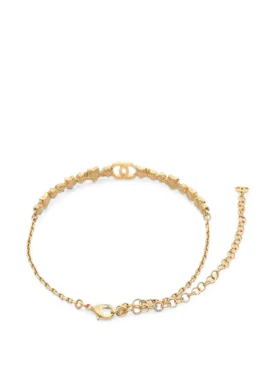 Pre-owned Chanel 1986-1988 Interlocking Cc Star Choker Necklace In Gold