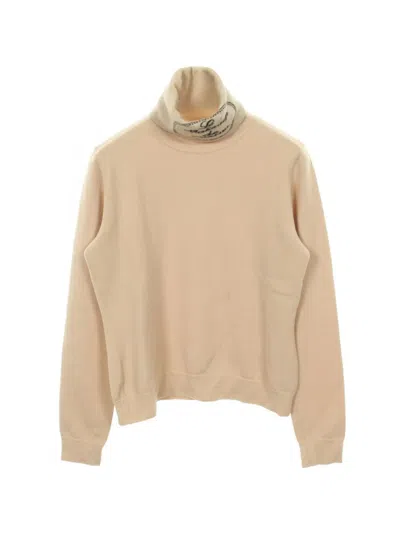 Pre-owned Chanel 1986-1988 Le Make Up De  Turtleneck Sweater In Neutral