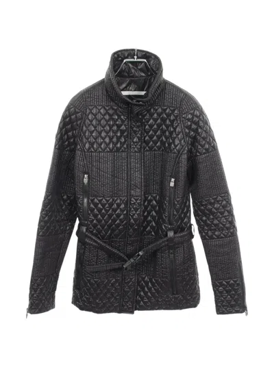 Pre-owned Chanel 1986-1988 Quilted Single-breasted Coat In Black