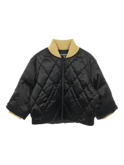 Pre-owned Chanel 1986~1988 Zip-fastening Jacket In Black