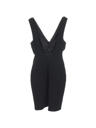 Pre-owned Chanel 1986-1988 Zip-up Mini Dress In Black