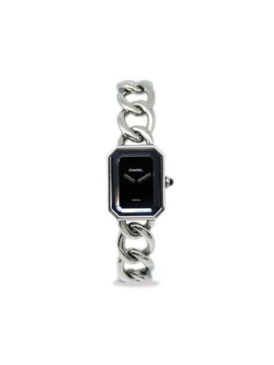 Pre-owned Chanel 1987  Première Xl 20mm In Black