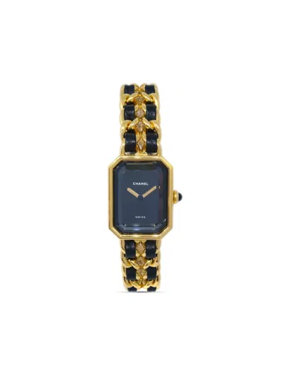 Pre-owned Chanel 1987 Première Xl 26mm In Black