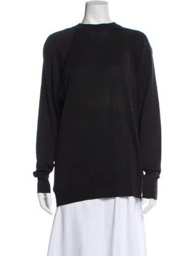 Pre-owned Chanel 1988 Crew Neck Sweatshirt In Black