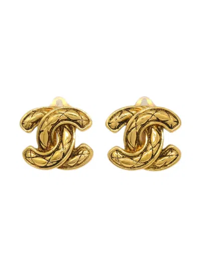 Pre-owned Chanel 1990-2000's Cc Clip-onc Earrings