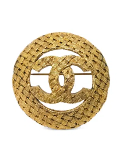 Pre-owned Chanel 1990-2000s Cc Brooch