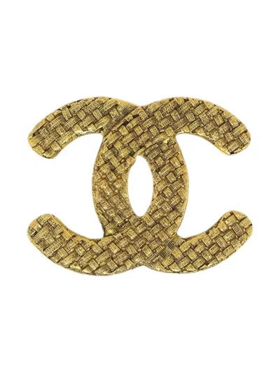 Pre-owned Chanel 1990-2000s Cc Brooch