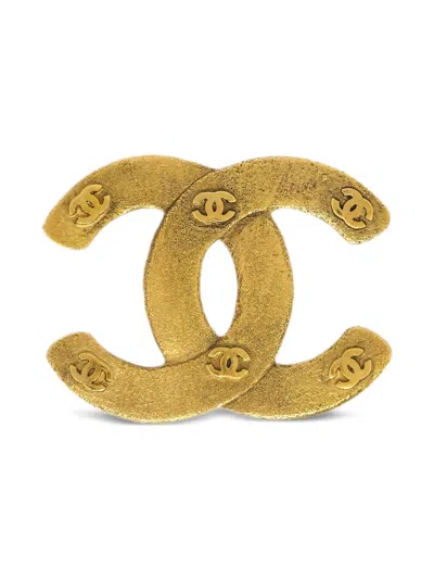 Pre-owned Chanel 1990-2000s Cc Brooch Pin