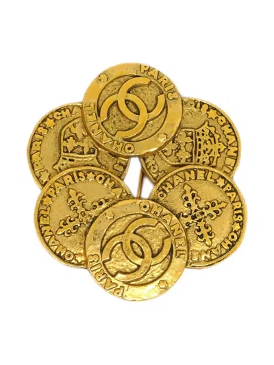 Pre-owned Chanel 1990-2000s Cc Brooch Pin