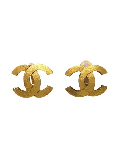 Pre-owned Chanel 1990-2000s Cc Clip-on Earrings