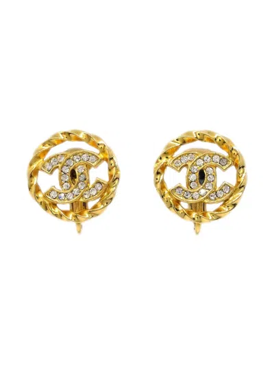 Pre-owned Chanel 1990-2000s Cc Clip-on Earrings