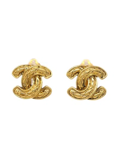 Pre-owned Chanel 1990-2000s Cc Clip-on Earrings