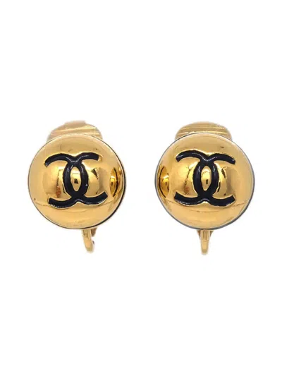 Pre-owned Chanel 1990-2000s Cc Clip-on Earrings