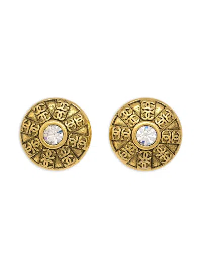 Pre-owned Chanel 1990-2000s Cc Clip-on Earrings