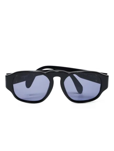 Pre-owned Chanel 1990-2000s Cc Mark Sunglasses In Black