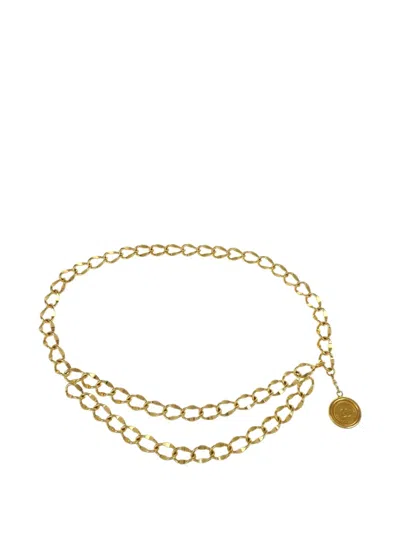 Pre-owned Chanel 1990-2000s Cc-medallion Chain Belt