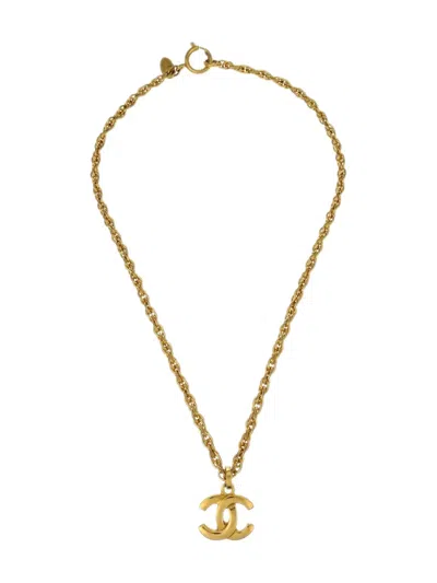 Pre-owned Chanel 1990-2000s Cc-pendant Necklace