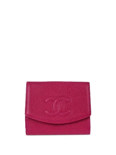 Pre-owned Chanel 1990-2000s Cc Wallet In Pink