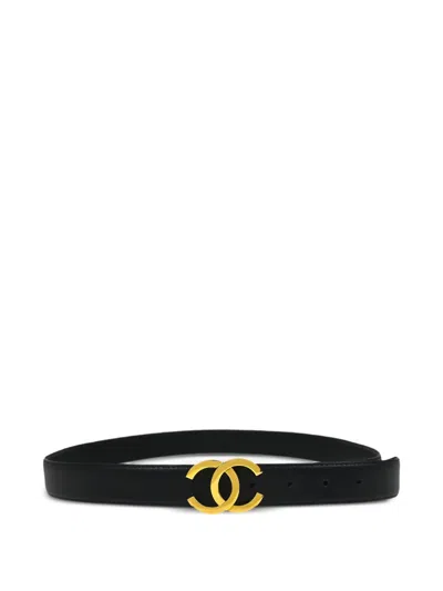 Pre-owned Chanel 1990-2000s Interlocking Cc Logo Belt