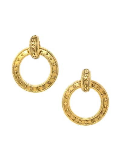 Pre-owned Chanel 1990-2000s Logo-engraved Clip-on Earrings