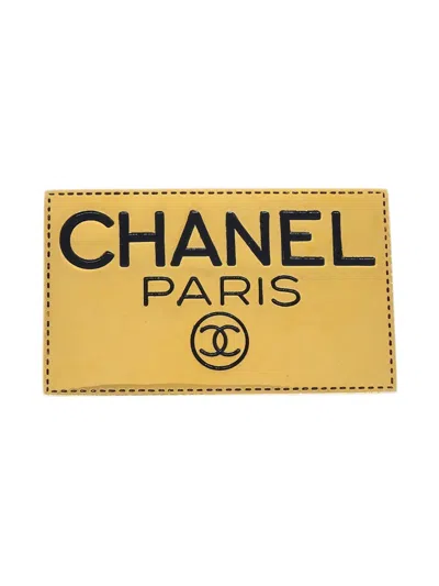 Pre-owned Chanel 1990-2000s Logo-print Brooch