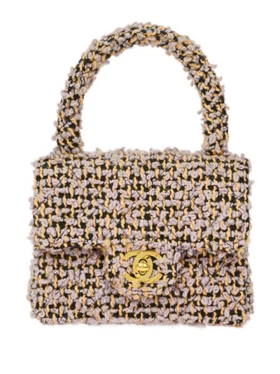 Pre-owned Chanel 1990-2000s Mini Kelly Flap Handbag In Purple