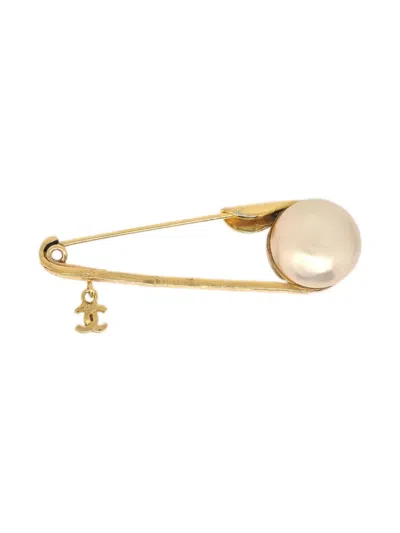 Pre-owned Chanel 1990-2000s Pearl-detailing Brooch