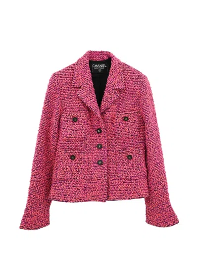 Pre-owned Chanel 1990-2000s Single-breasted Jacket In Pink