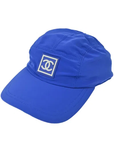 Pre-owned Chanel 1990-2000s Sport Line Cap In Blue