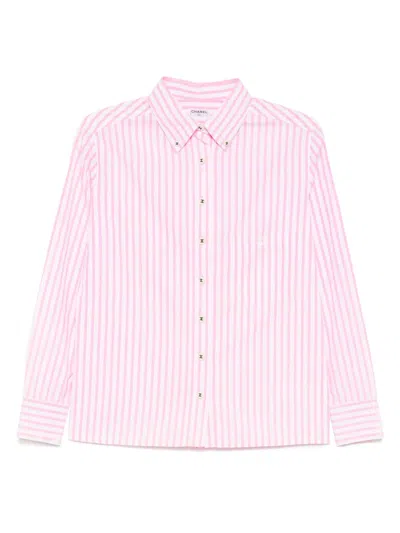 Pre-owned Chanel 1990-2000s Striped Shirt