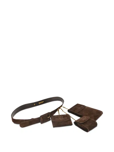 Pre-owned Chanel 1990-2000s Suede Belt