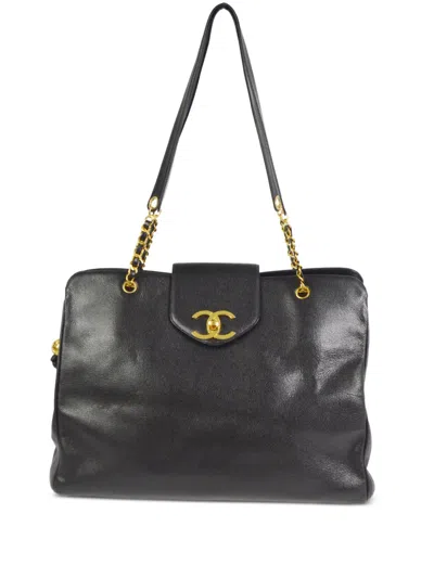 Pre-owned Chanel 1990-2000s Supermodel Shoulder Bag In Black