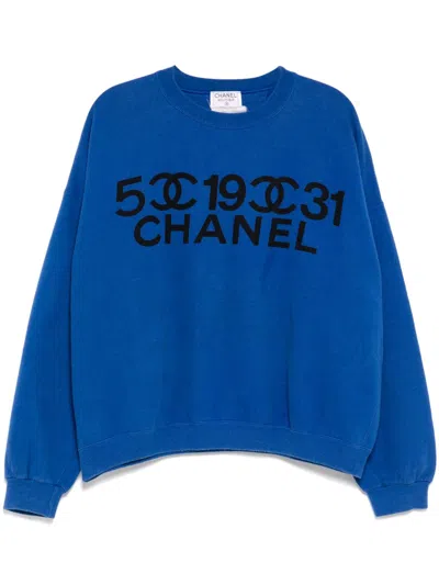 Pre-owned Chanel 1990-2000s Sweatshirt In Blue