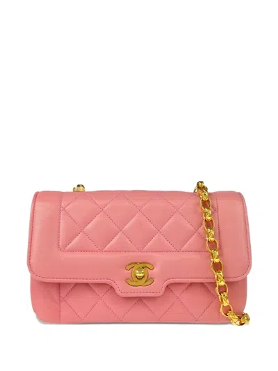 Pre-owned Chanel 1990 Flap Handbag In Pink