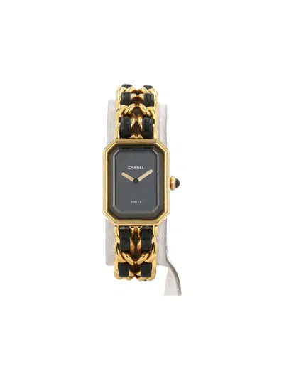 Pre-owned Chanel 1990 Première M 20mm In Black
