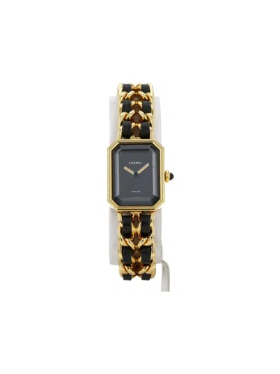 Pre-owned Chanel 1990 Première Xl 26mm In Black
