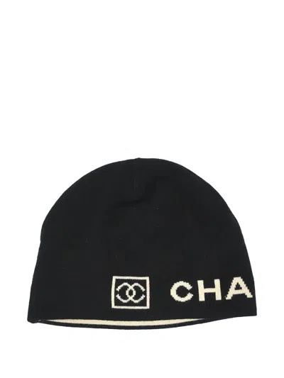 Pre-owned Chanel 1990-2000 Beanie Hat In Black