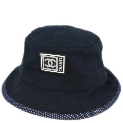Pre-owned Chanel 1990-2000s Sport Line Bucket Hat In Blue