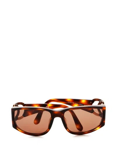 Pre-owned Chanel 1990s Cc-logo Sunglasses In Brown