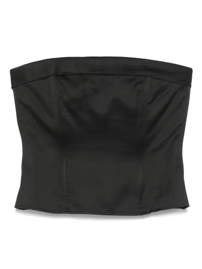 Pre-owned Chanel 1990s Corset Top In Black