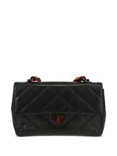 Pre-owned Chanel 1990s Medium Classic Flap Shoulder Bag In Black